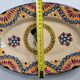 Oval dish in vintage Quimper Henriot earthenware, signed, traditional Breton decor, 29 cm