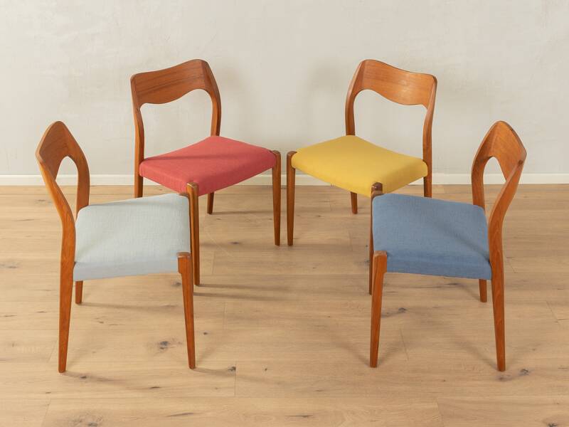 1950s Dining chairs, Nils O. Møller