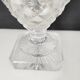 Deux vases en cristal à facettes