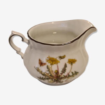 Porcelain milk pot kronester bavaria thistle decoration