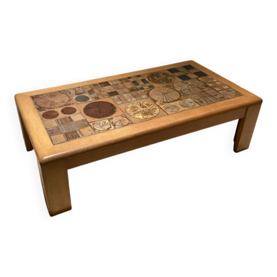 Table basse Tue Poulsen, modèle 1970