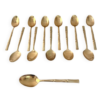 12 teaspoons, Hollywood Regency - circa 1970