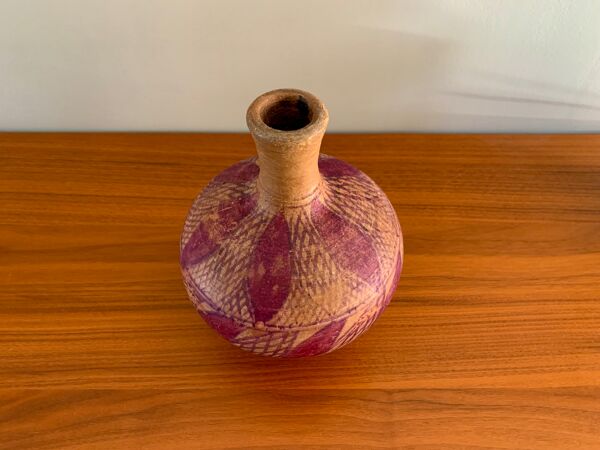 Vases berbère en terre cuite peinte à la main époque vers 1920 / orientaliste / céramique