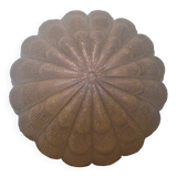 Flower-shaped press glass and glass ceiling light