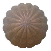 Flower-shaped press glass and glass ceiling light
