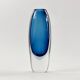 Signed Large Scandinavian Glass Vase by Vicke Lindstrand for Kosta, 1960s