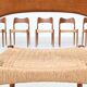 Arne Hovmand Olsen set of eight dining chairs in oak Mogens Kold Denmark 19