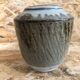 Old Ceramic Vase White Brown Grey 70s Signature Vintage