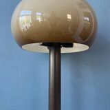 Vintage brown acrylic glass mushroom floor lamp