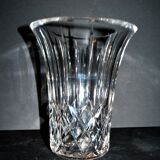 Cut crystal vase signed "Cristal St Louis France" H20