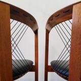 Scandinavian rope chairs by Niels Jørgen Haugesen for Tranekaer Denmark