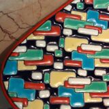 Old empty pocket Longwy mosaic model decoration by Maurice-Paul Chevallier