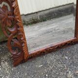 Mirror bevelled wooden frame - 93x75cm