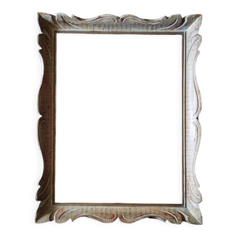 Carved wood frame 1950s work