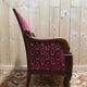 Fauteuil - Bergère époque Empire en acajou