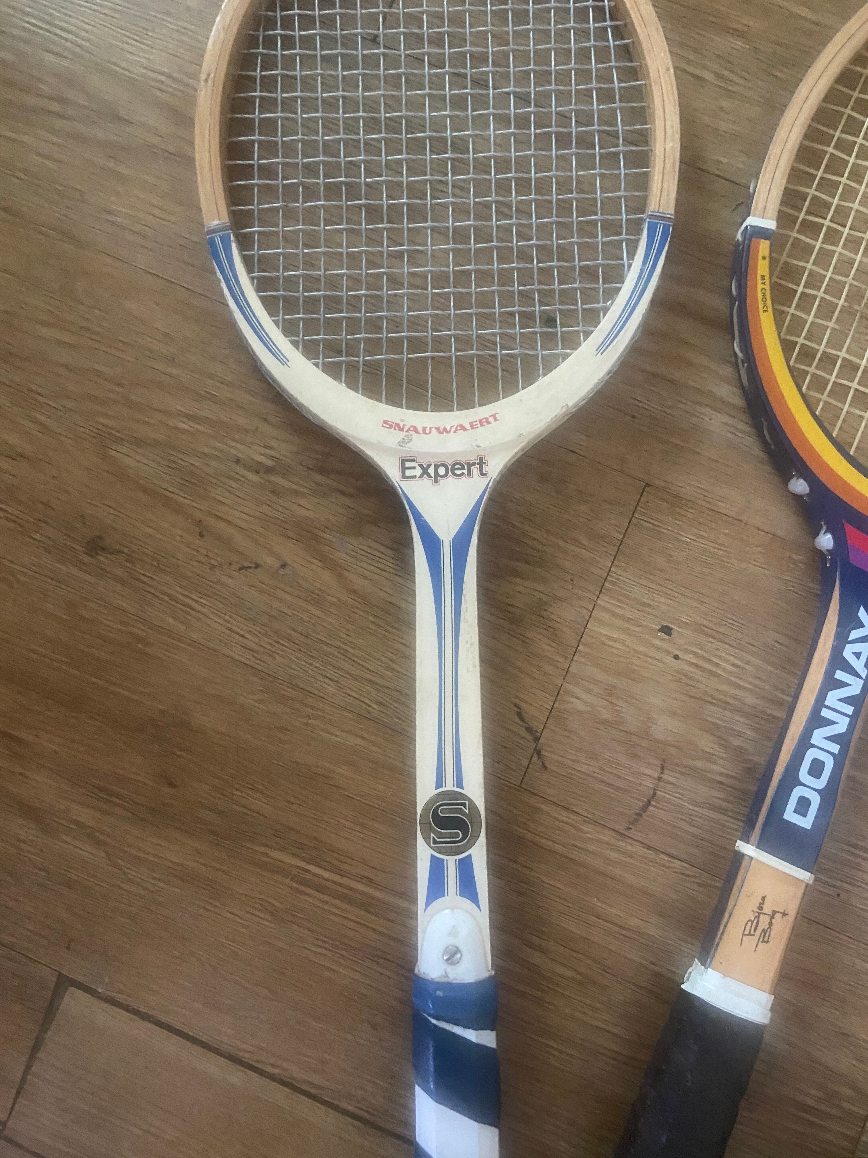 Trio de raquettes de tennis vintage