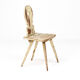 Rustic Painted Primitive Farmhouse Wabi Sabi Folk Art Mountain Chair