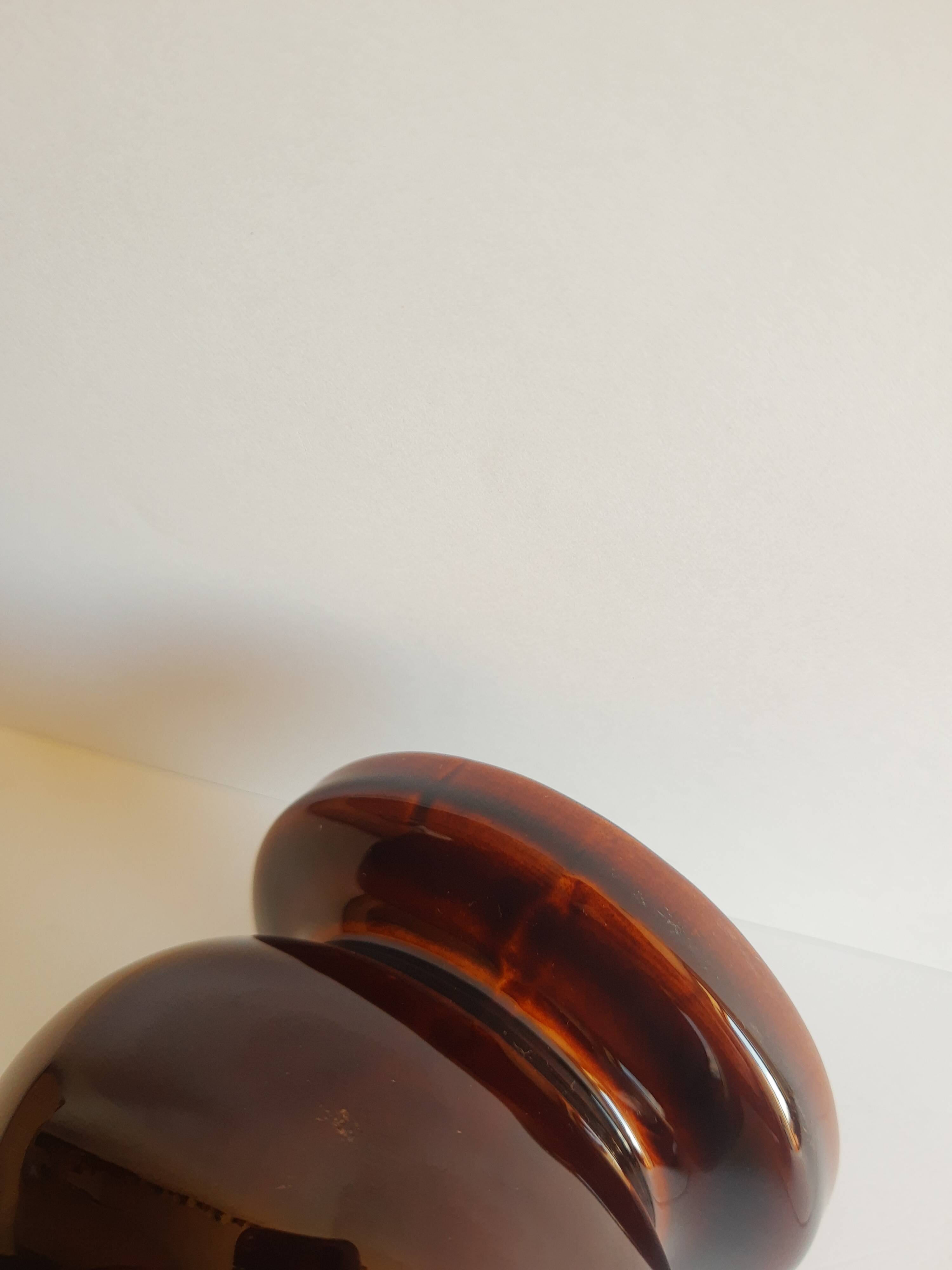 Tellor vase 70s brown old vintage