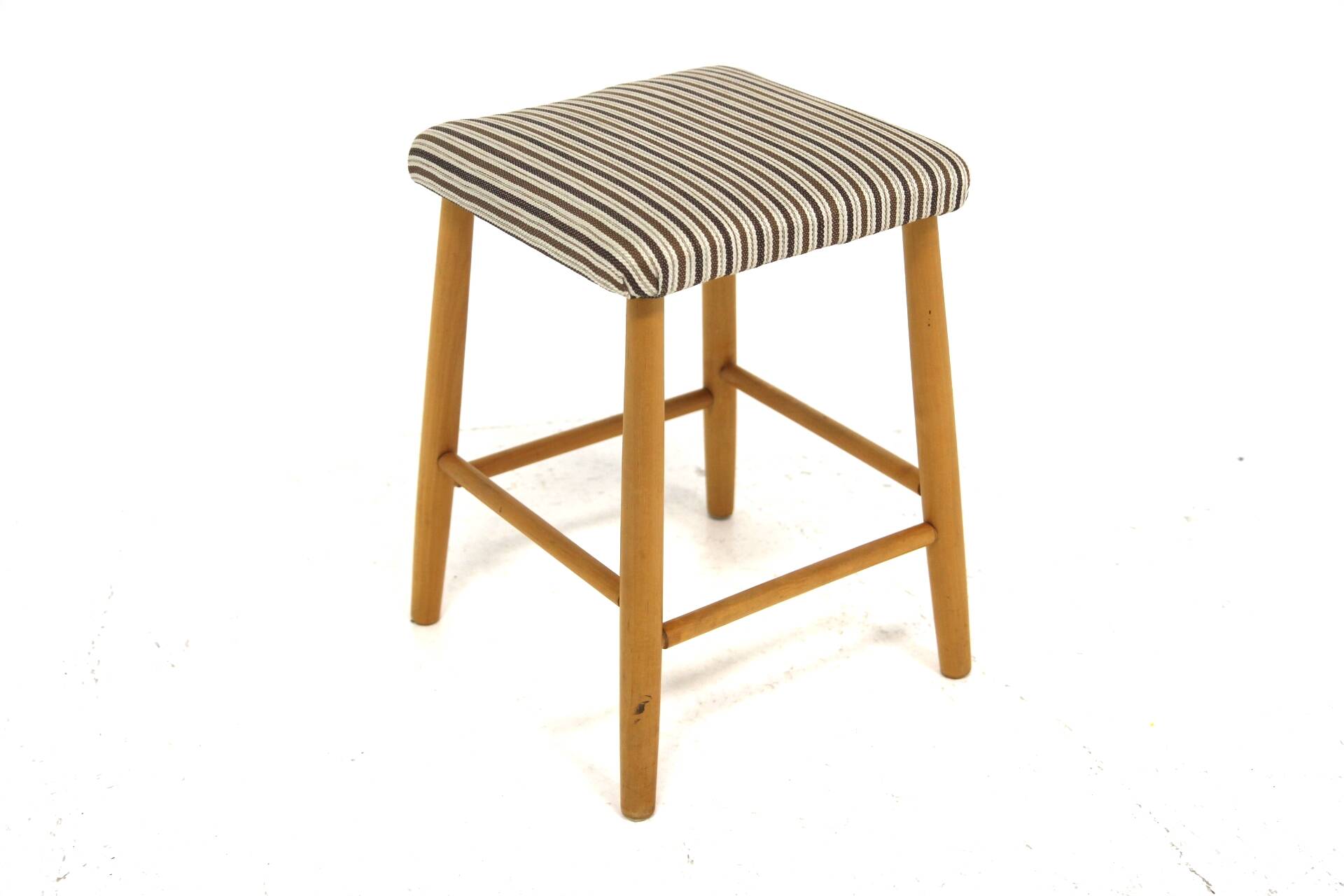 Scandinavian beech stool, Sweden, 1960