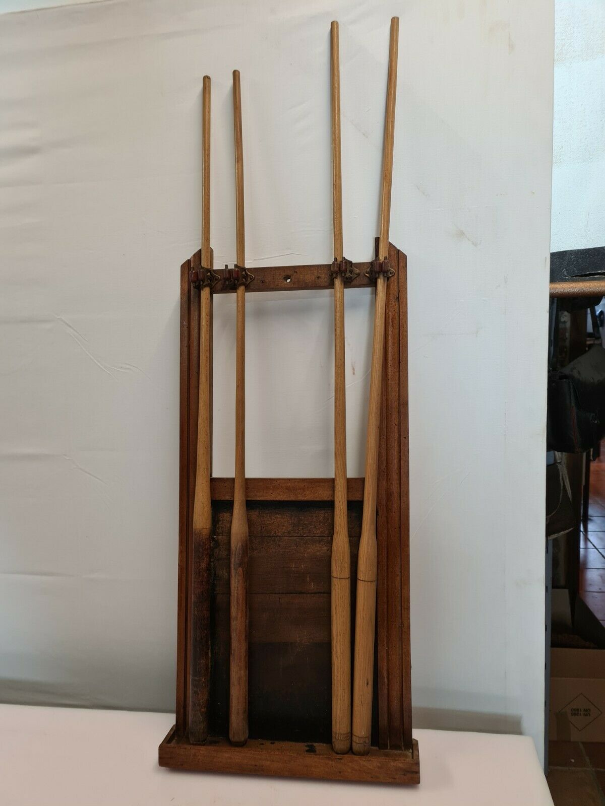 Wooden billiard tail door