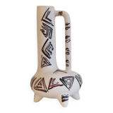 Vallauris ceramic tripod vase 1960