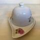 Butter dish with lid flowers