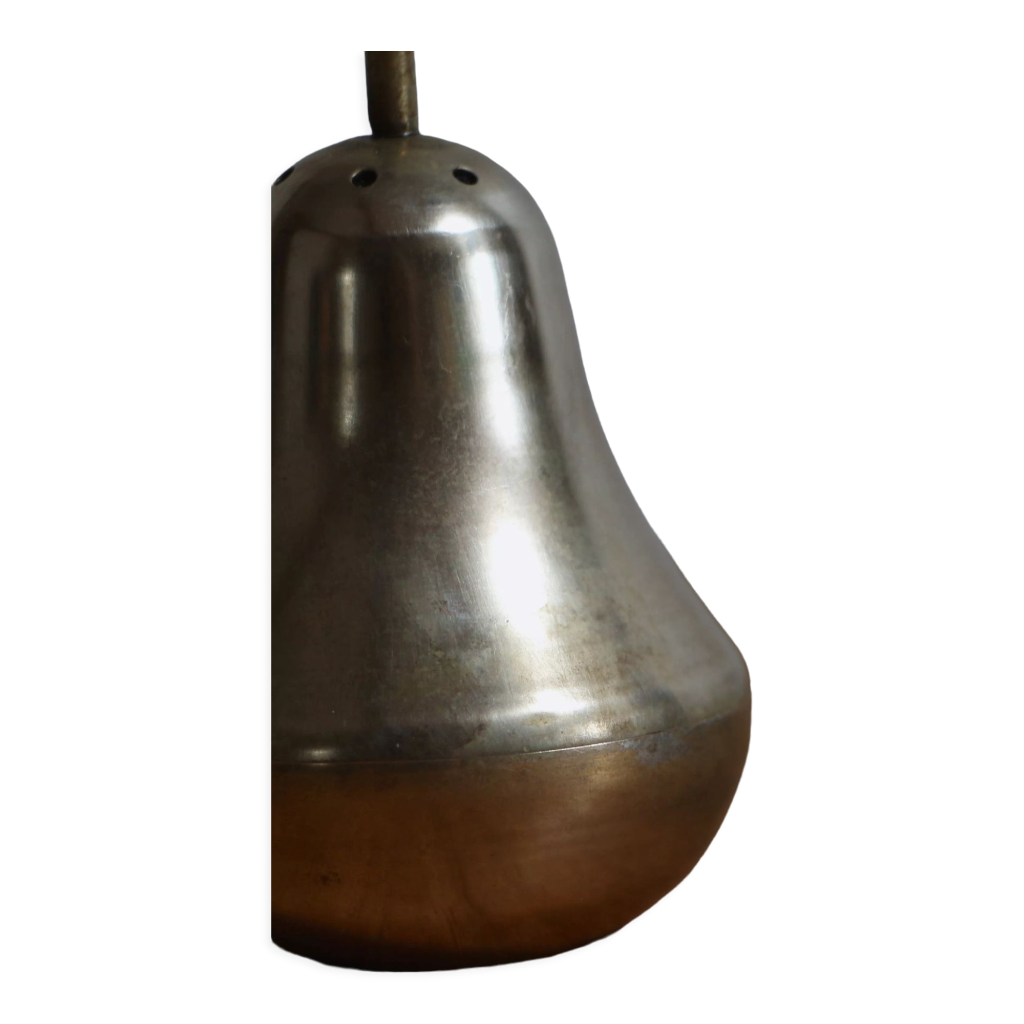 Brass pear salt shaker and pepper shaker