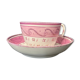 Old pink porcelain tea cup late nineteenth century