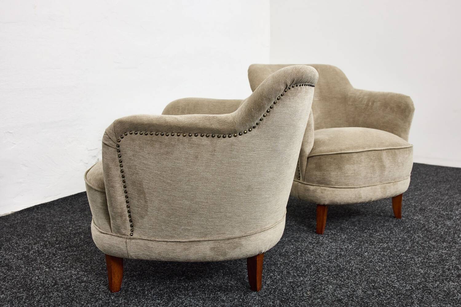 Fauteuils-chaises cocktail du milieu du siècle conçus par Pál Vince, 1947 Hongrie