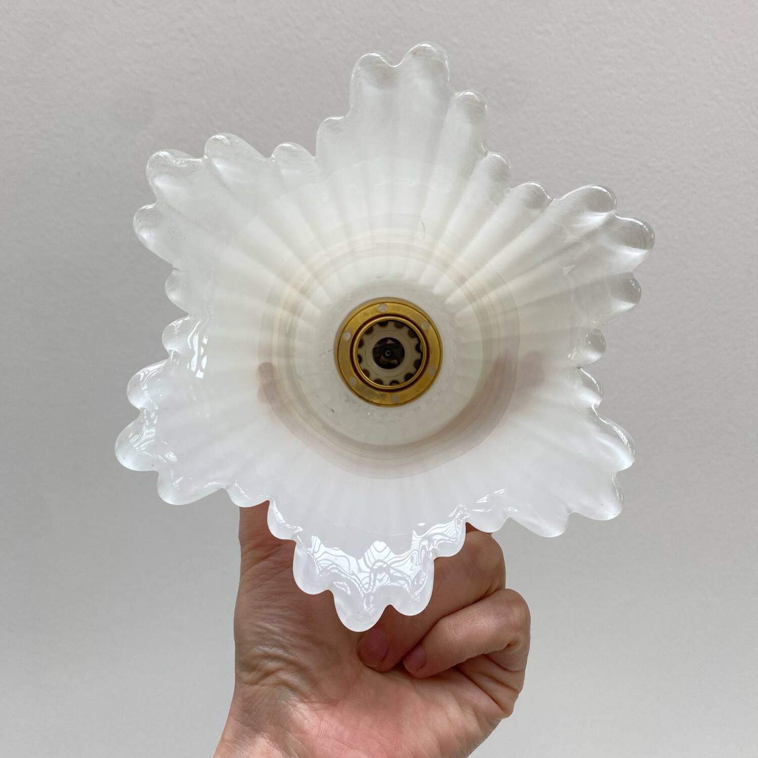 Pair of vintage tulip portable lamps