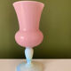 Pink opaline vase