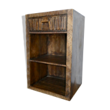 Meuble d'appoint, en bois massif sculpté, style ethnique