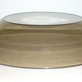 Large smoked glass dish 27.5 cm