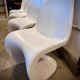 4 fauteuils style Panton blanc