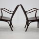 1950s Pair of Josef Frank Bentwood Armchairs no. 752 by Thon