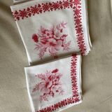 Set of flowered towels year 70