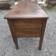 Antique chest, oak kneading trough