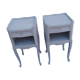 Pair of bedside tables style L XV gray