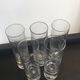 Series of 5 vintage Boussu critallin 70s glasses