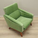Fauteuil vert, design danois, années 1970, fabriqué au Danemark