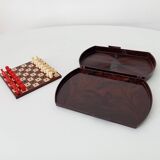 Vintage pocket chess set Lowe Co Travel Usa 50s/60s