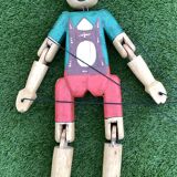 Pinocchio articulated wooden puppet, height 81 cm