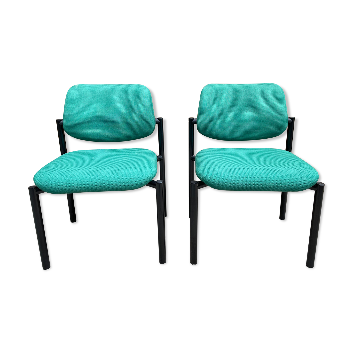 Pair of vintage Martin Stoll Champenay office chairs