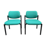 Pair of vintage Martin Stoll Champenay office chairs
