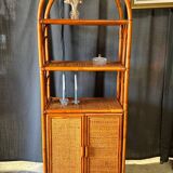 Rattan bookcase shelf
