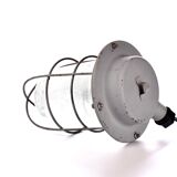 Lampe cage industrielle vintage