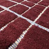 Handmade Moroccan wool Berber rug size 140 x 260 cm