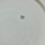 Set of 6 plates GDA France Limoges with golden rim 50's