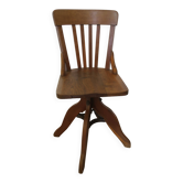 Rare American office chair - wooden - swivel - 50s/60s - child
