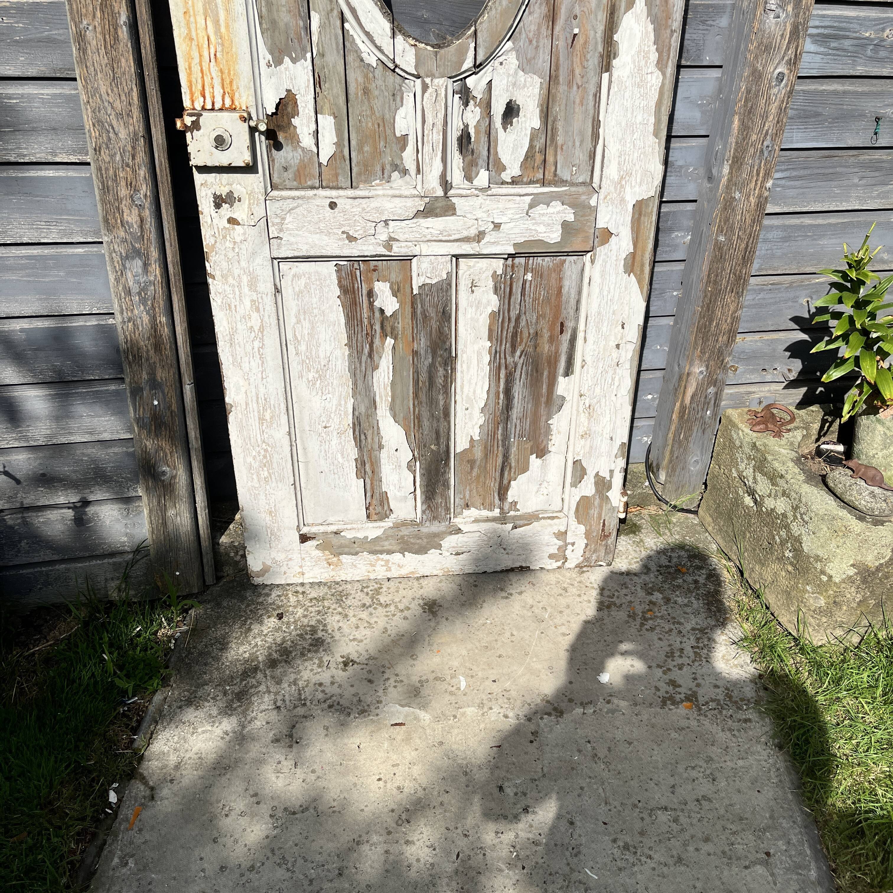 Old wooden door